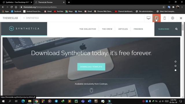 Synthetica : Free Bootstrap 4 HTML5 Multipurpose Website Template смотреть онлайн