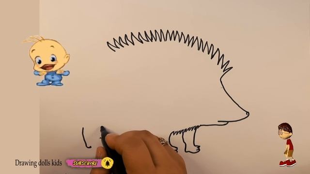 #Drawing a #picture of a #hedgehog #forkids / #Рисуем #картинку #ёжика #длядетей смотреть онлайн
