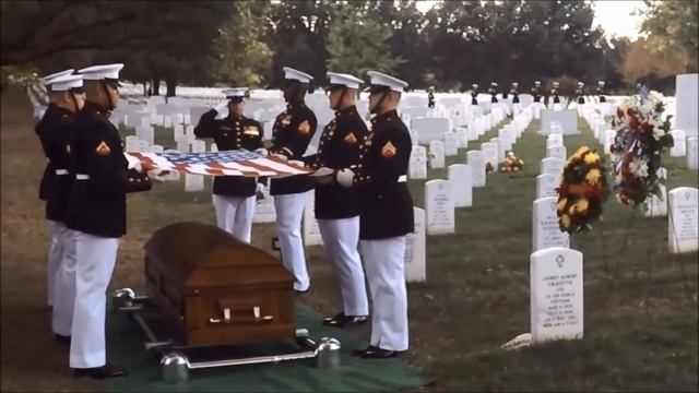 Arlington Full Honors Burial for Tarawa Marine 2nd Lt. George Stanley Bussa 10/10/2017 смотреть онлайн