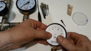 Ремонт манометра, после гидро-удара воды. Water pressure gauge repair