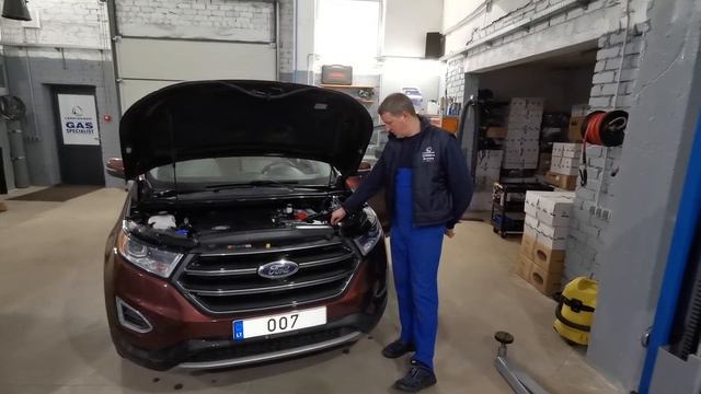 Ford Edge 3.5 2015 į kurį sumontuota Itališka dujų įranga Landi Renzo EVO OBD Servise 007 Kaune смотреть онлайн