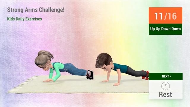 STRONG ARMS CHALLENGE - KIDS DAILY EXERCISES смотреть онлайн