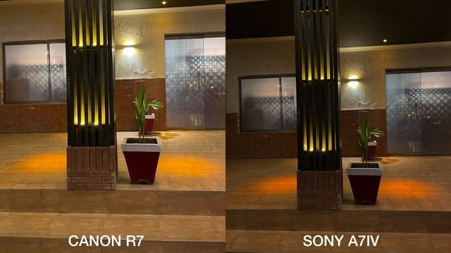 Canon EOS R7 vs Sony A7IV NIGHT MODE Camera Comparision смотреть онлайн