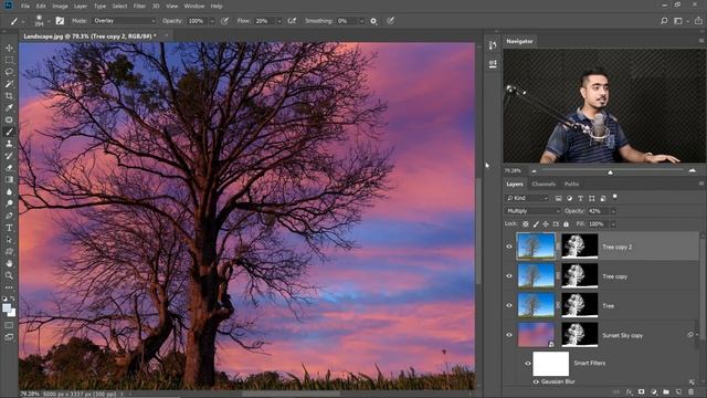 Remove Fringes Around Trees During Sky Swap! - Photoshop Tutorial смотреть онлайн