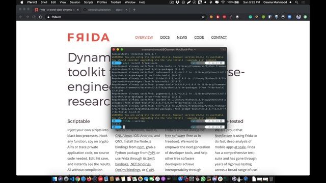 How to Setup and Install Frida and Objection On macOS смотреть онлайн