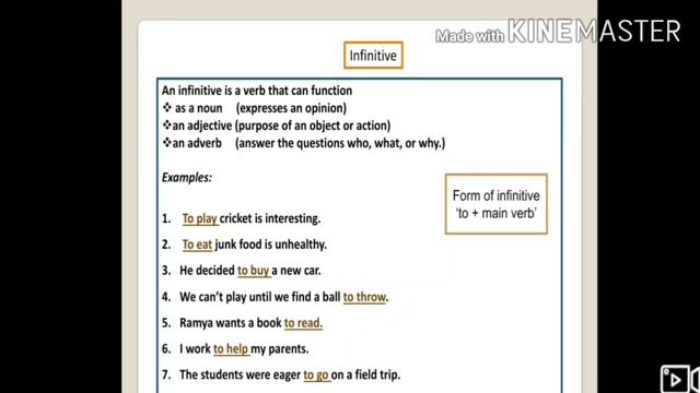 GERUND, INFINITIVE AND PARTICIPLE (English) смотреть онлайн