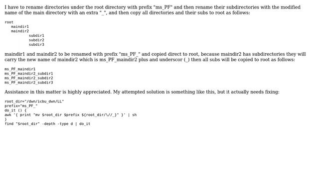 Unix & Linux: renaming a directory and its subdirs without affecting their files (2 Solutions!!) смотреть онлайн
