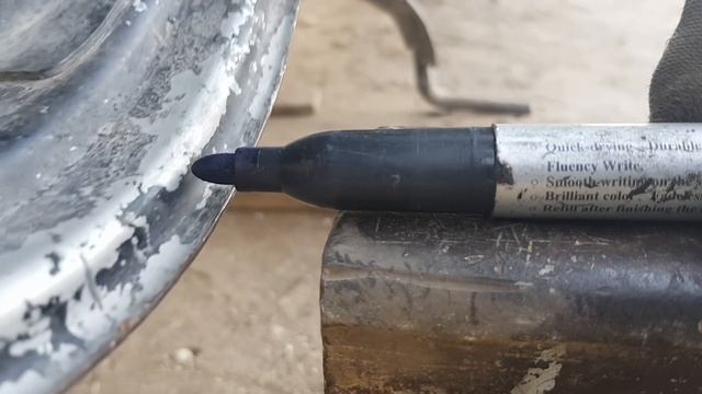 Как выровнять колёсный диск от скутера