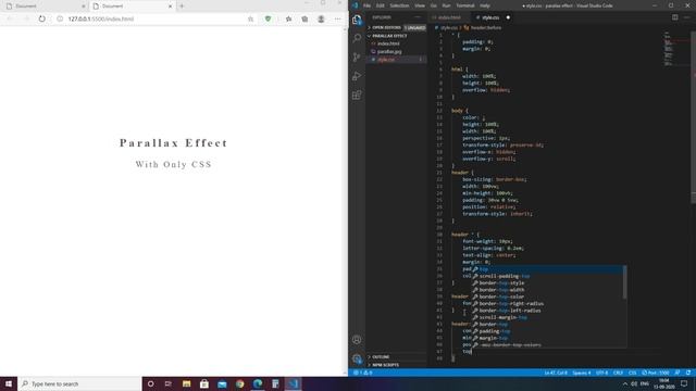 Simple CSS Parallax Scrolling Effect #5 смотреть онлайн