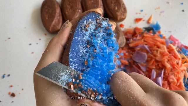? Cutting bronze effect painted soap cubes ? резка кубиками мыла смотреть онлайн