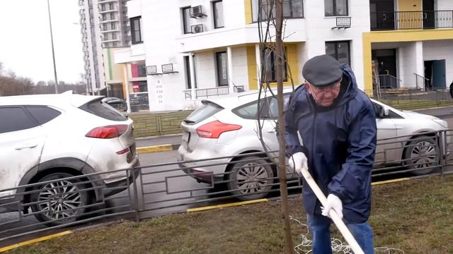 Хайлайты ЖК "Крылатский" посадка саженцев смотреть онлайн