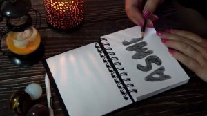 АСМР рисование. Шорох карандаша по бумаге и что из этого получилось