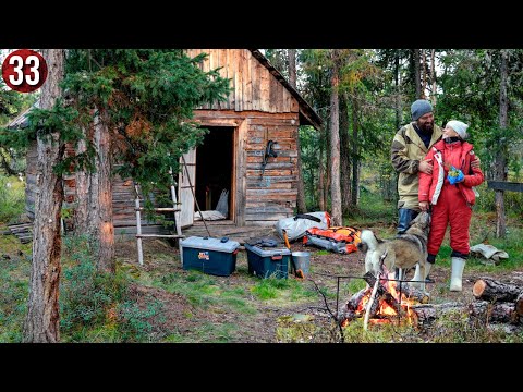 Зимовье нашей семьи. 46 день жизни в тайге. Закончился бензин, сплавляемся до следующей избы. ч.33 смотреть онлайн