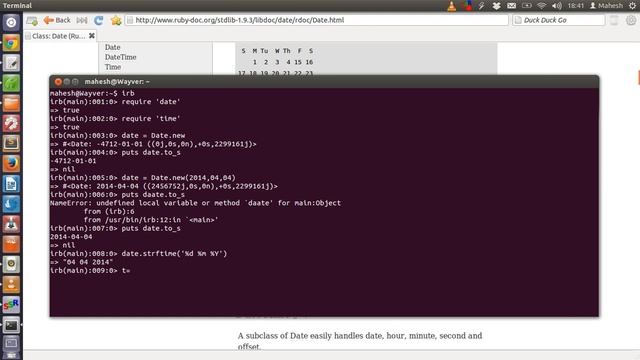 Date Time Format In Ruby смотреть онлайн