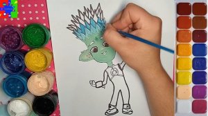 Команда Флоры Баг из мультика. Раскраска для детей