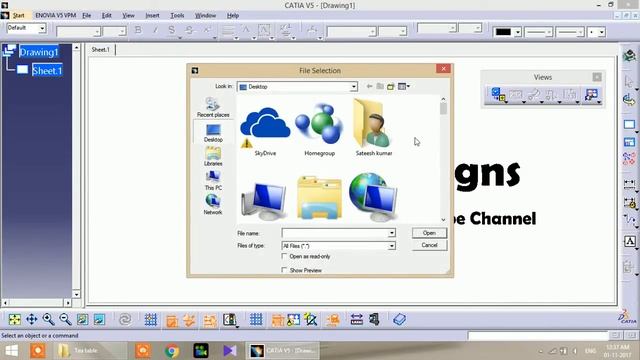 CATIA V5 3D TEXT | CATIA V5 3D Printing смотреть онлайн
