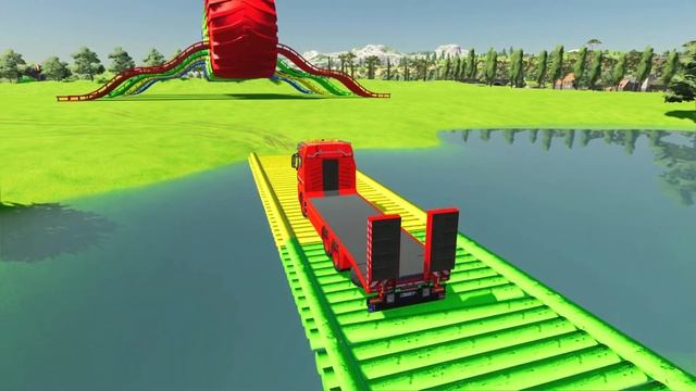TRANSPORT OF COLORS! TRANSPORT FIAT MINI CARS & ROLLS-ROYCE - Farming Simulator 22 смотреть онлайн