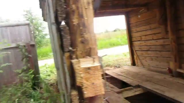 Гараж для мотоблока тянем самодельной лебедкой. смотреть онлайн