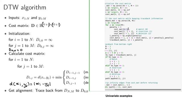 Dynamic time warping 3: Python code смотреть онлайн