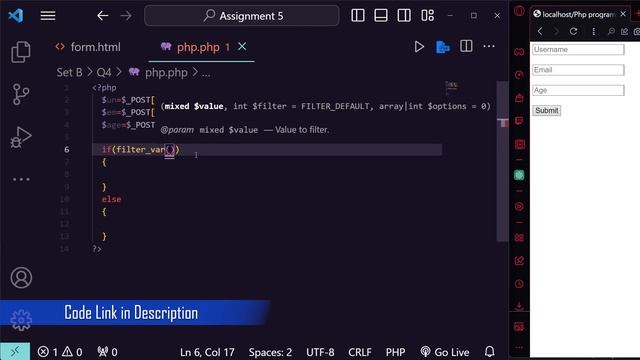 PHP Script for User Data Validation смотреть онлайн