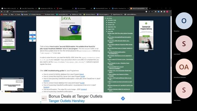 Java Database JDBC смотреть онлайн