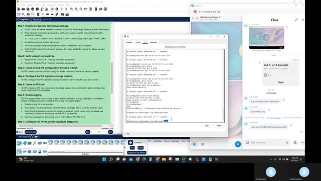 5 4 1 2 Packet Tracer Configure IOS Intrusion Prevention System IPS Using CLI смотреть онлайн
