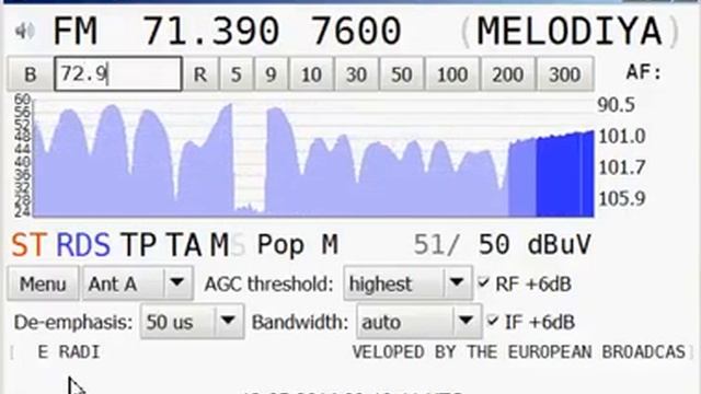 (Es) Russian radio Melodiya with RDS смотреть онлайн