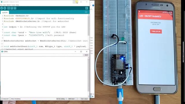 Control LED ESP8266 by Flutter App via Wifi (Websocket) | Điều khiển LED ESP8266 bằng app Flutter смотреть онлайн