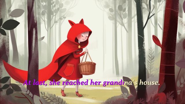 Little Red Riding Hood🌙Bedtime Story For Kids🐺Fairy Tales In English📚Learn English Through Story
