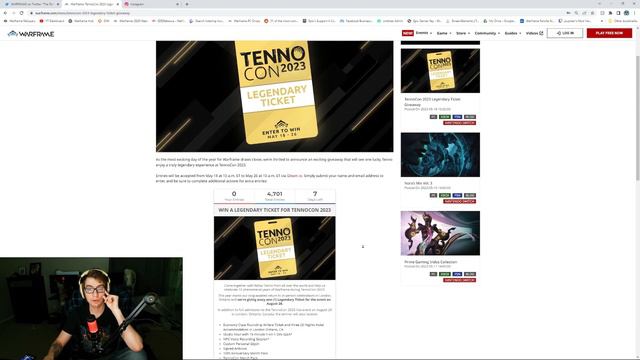 Win A Warframe Legendary Ticket For Tennocon 2023 Today! Warframe Tennocon 2023 Giveaway смотреть онлайн