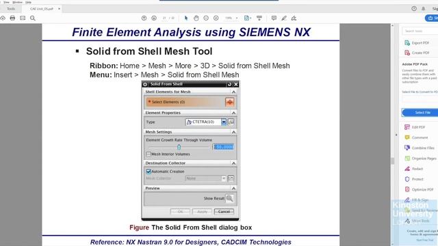 Meshing Techniques for 1D, 2D, and 3D Finite Element Analysis (FEA) in Siemens NX смотреть онлайн