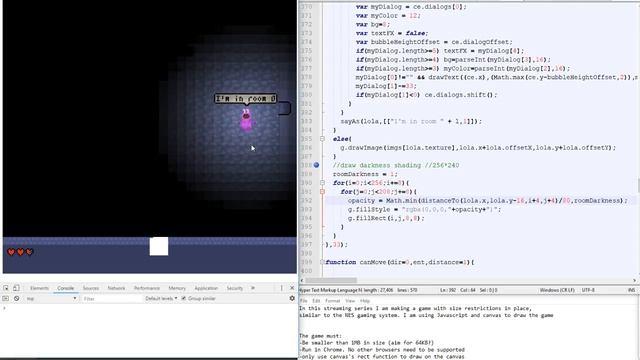 JS Game Development - Darkness/torch lighting system experiment смотреть онлайн