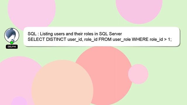 SQL : Listing users and their roles in SQL Server смотреть онлайн