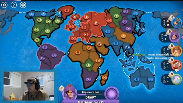 Risk Online Game #21 - Classic Map - Ranked Game - Commentary With The General HD(Series 5) смотреть онлайн