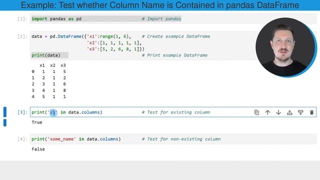 Check if Column Exists in pandas DataFrame in Python (Example) | How to Search & Find Variable Name смотреть онлайн