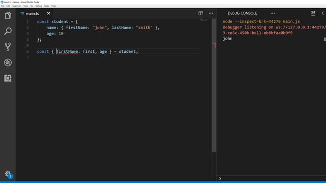 TypeScript Basics | 25 Destructuring смотреть онлайн