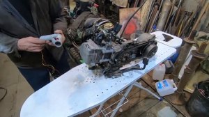 Проверка установки зажигания, вариатора, стартера. Двигатель 139QMB. Часть 2.