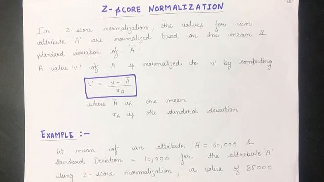 Z-score normalization смотреть онлайн