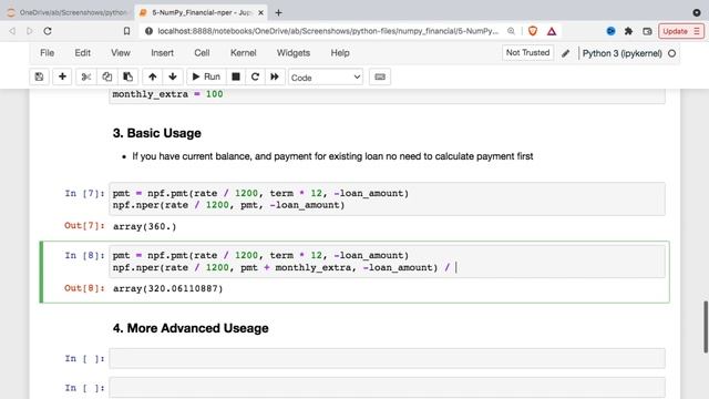 Use Python to Find Number of Payments in a Loan with NumPy Financial nper Function смотреть онлайн