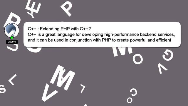 C++ : Extending PHP with C++? смотреть онлайн
