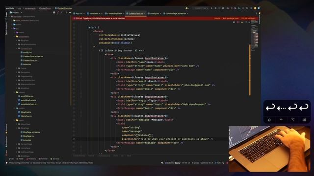 ASMR Programming - How to build a Responsive Contact Form With React, Formik and Yup validation смотреть онлайн