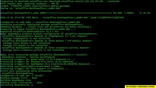 installing OnlyOffice Desktop Editors on Ubuntu смотреть онлайн