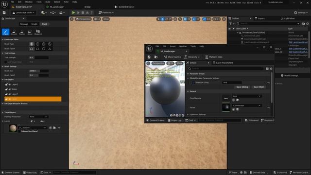 How to create a simple Landscape Material in Unreal Engine 5.2 смотреть онлайн