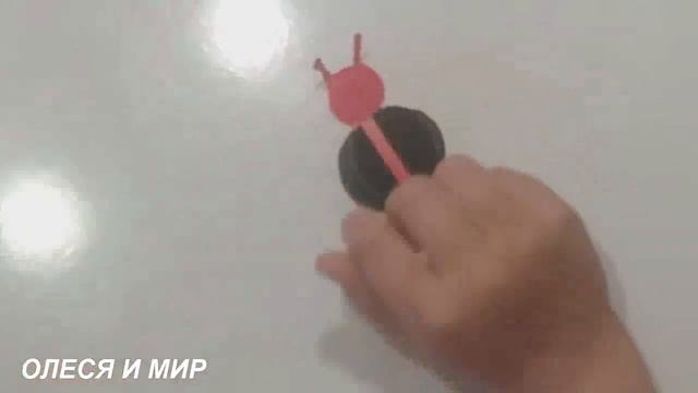 Божья Коровка своими руками из бумаги. Летние поделки смотреть онлайн