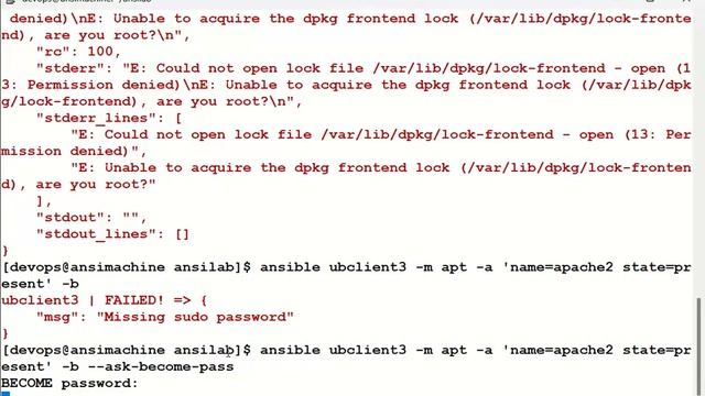 Ansible – 09 | Ansible Modules | Installing apache server in Ubuntu client смотреть онлайн