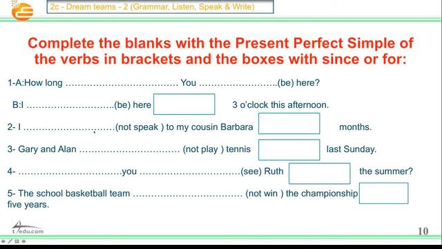 2c Dream teams 2 Grammar, Listen, Speak & Write смотреть онлайн