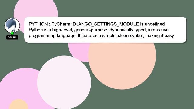 PYTHON : PyCharm: DJANGO_SETTINGS_MODULE is undefined смотреть онлайн
