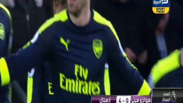 أهداف مباراة - سوانزي سيتي 0 × 4 آرسنال | الدوري الإنجليزي смотреть онлайн