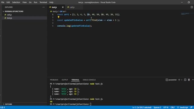 React Js VS ES6 JavaScript: Find Method for beginners in Hindi смотреть онлайн