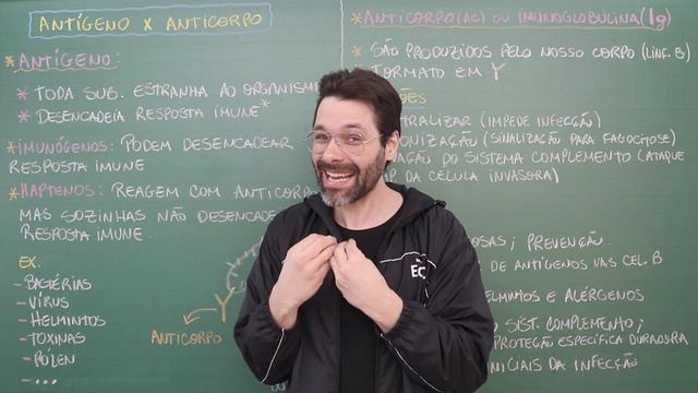 ANTÍGENO E ANTICORPO - Imunologia | Biologia com Samuel Cunha смотреть онлайн